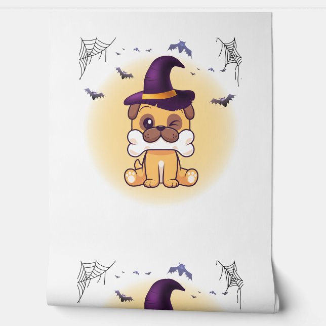 Happy Halloween Dog   Wallpaper (Unrolling)