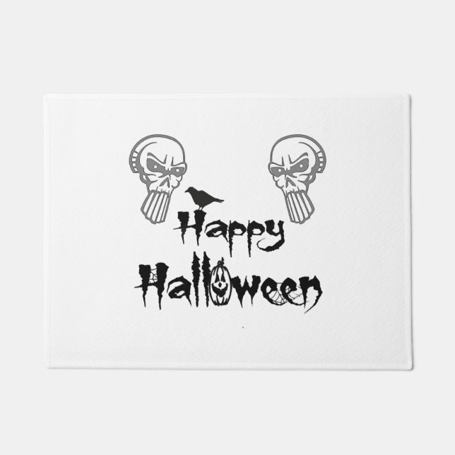 happy halloween                         doormat (Front)