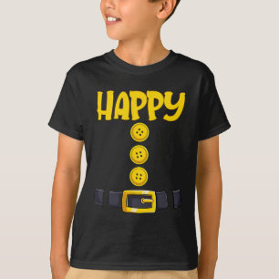 Happy Halloween Dwarf Costume Color Matching  T-Shirt
