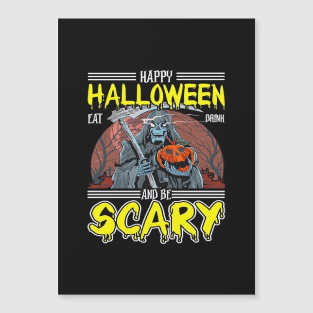 Happy Halloween Eat Drink And Be Scary Cool  (Front)