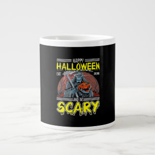 Happy Halloween Eat Drink And Be Scary Cool  Large Coffee Mug