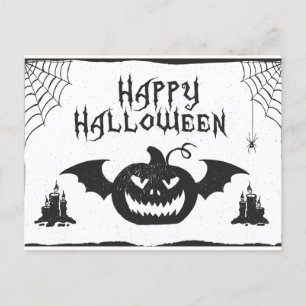 Happy Halloween! Enjoy spooky fun and sweet treats Holiday Postcard
