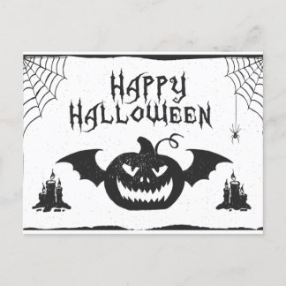 Happy Halloween! Enjoy spooky fun and sweet treats Holiday Postcard