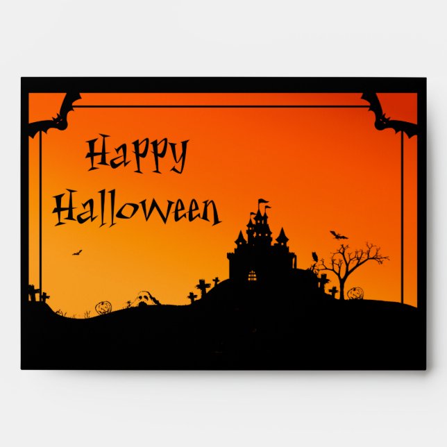 Happy Halloween Envelope (Front)