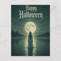 Happy Halloween Ethereal Gothic Moonlight Silhouet