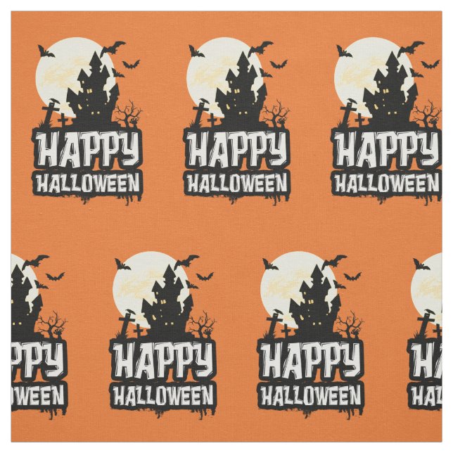 Happy Halloween Fabric (Swatch)