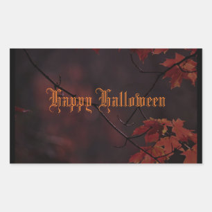 Happy Halloween fall foliage Sticker