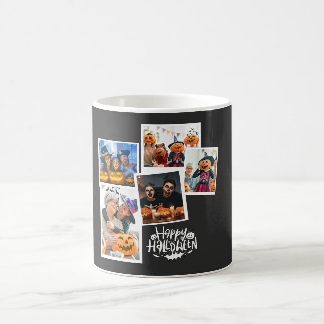 Happy Halloween Family Photo Collage Mug (Center)