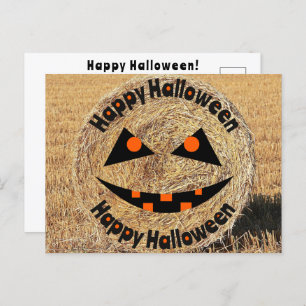 Happy Halloween Farmer Rancher Hey Trick Or Treat  Postcard