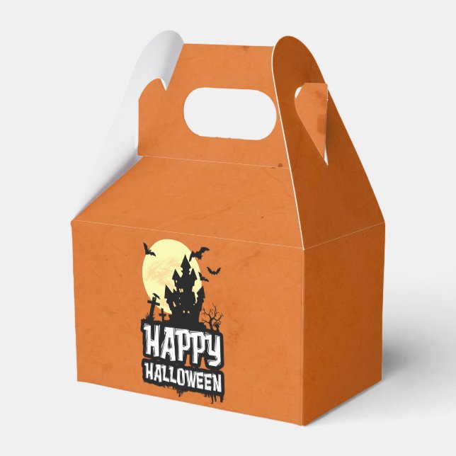 Happy Halloween Favor Box (Back Side)
