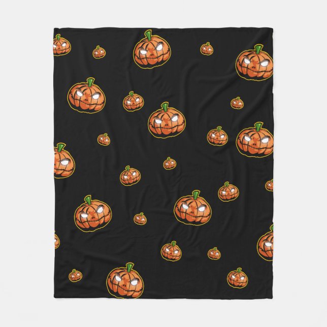 Happy Halloween Fleece Blanket (Front)