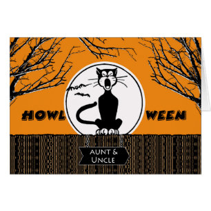 Happy Halloween for Aunt and Uncle, Scaredy Cat