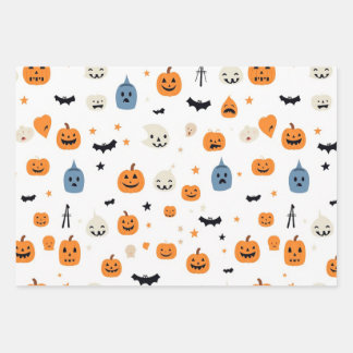 Happy Halloween for babyes white Wrapping Paper Sheet