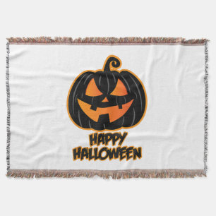 Happy Halloween for Men and Women - Pumpkin Hallow Throw Blanket