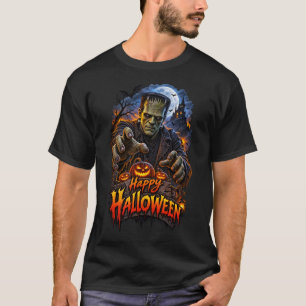 Happy Halloween Frankenstein Monster T-Shirt