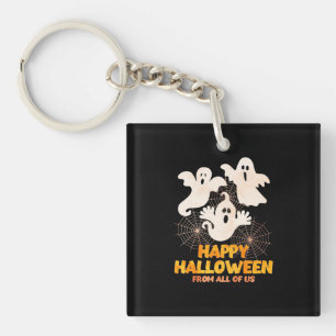 Happy Halloween From All Of Us Keychain