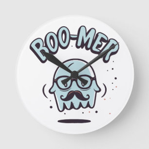 Happy Halloween from Your Favourite Boomer! Round Clock