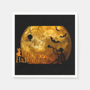 Happy Halloween Full Moon Napkin