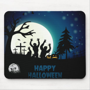 Happy Halloween Fullmoon Mousepad