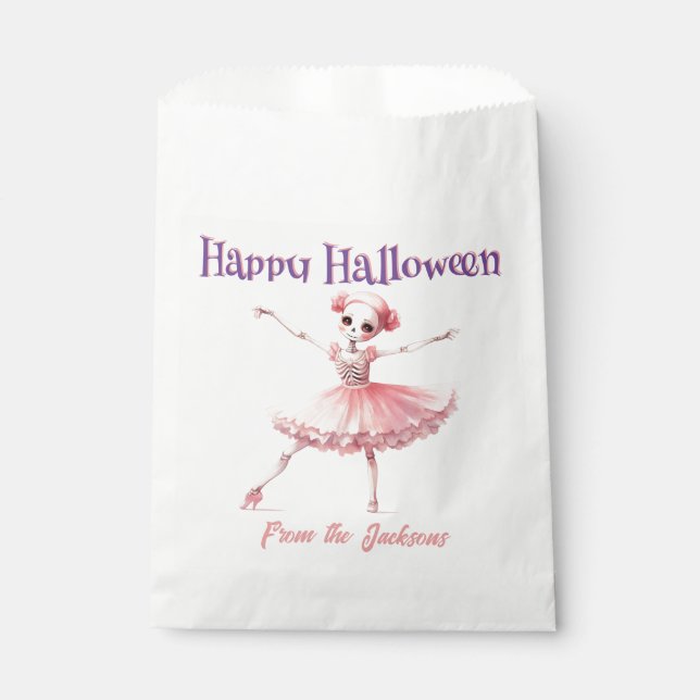 Happy Halloween | FUN SKELETON BALLERINA Favour Bag (Front)