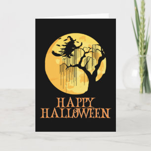 Happy Halloween Funny Creepy Character Card