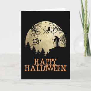 Happy Halloween Funny Creepy Character Card