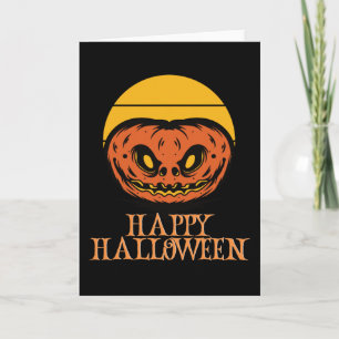 Happy Halloween Funny Creepy Character Card