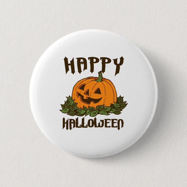 Happy Halloween Funny Halloween Costume 2 Inch Round Button (Front)