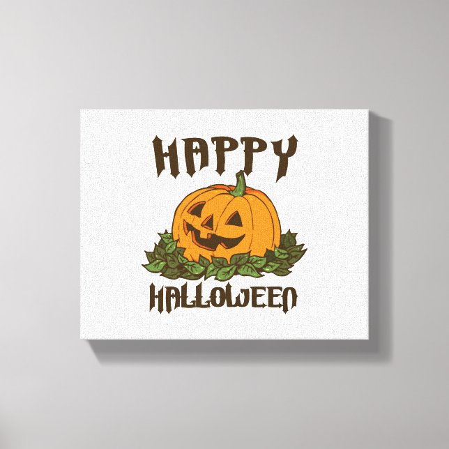 Happy Halloween Funny Halloween Costume Canvas Print (Front)