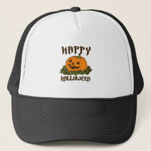 Happy Halloween Funny Halloween Costume Trucker Hat