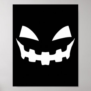 Happy Halloween Funny Monsters Pumpkin Spice Witch Poster