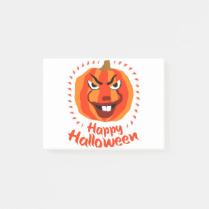 Happy Halloween 🎃 Funny Scary Spooky Pumpkin Post-it Notes