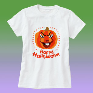 Happy Halloween 🎃 Funny Scary Spooky Pumpkin T-Shirt