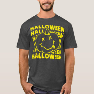 Happy Halloween Funny Smile Pumkin  T-Shirt