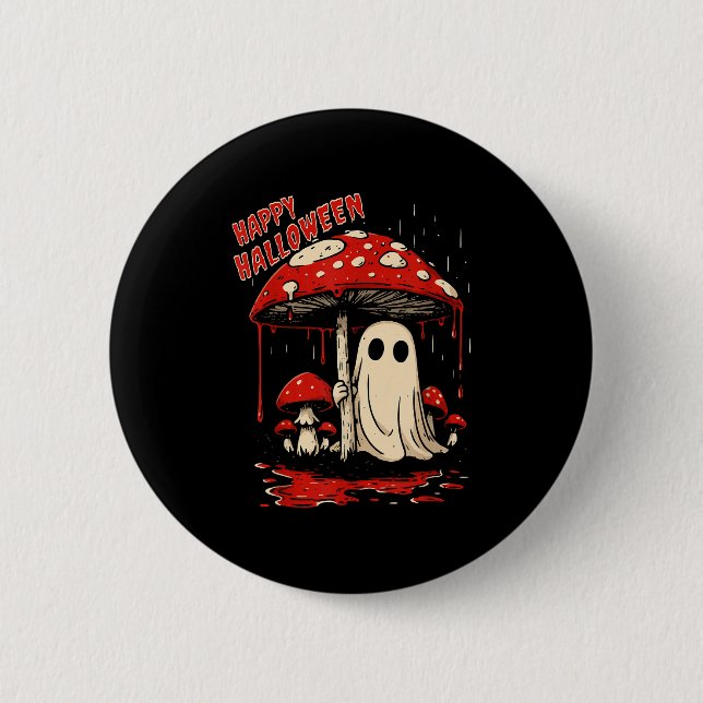 Happy Halloween Ghost  2 Inch Round Button (Front)