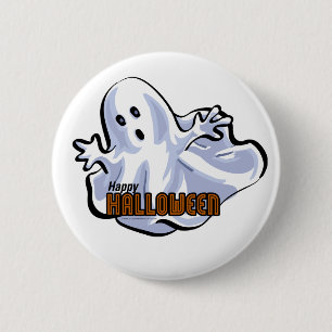 Happy Halloween Ghost 2 Inch Round Button