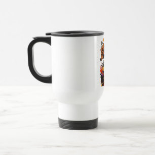 Happy Halloween Ghost & Black Cat Pumpkin Travel Mug