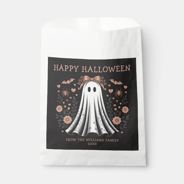Happy Halloween Ghost Favour Bag (Front)