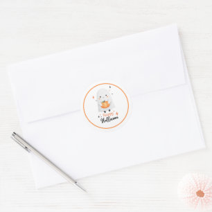 Happy Halloween Ghost Favour Sticker