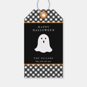 Happy Halloween Ghost Gift Étiquette de la balise 