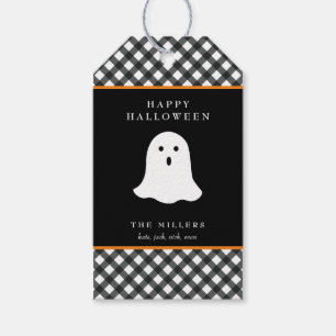 Happy Halloween Ghost Gift Tag Gift Label