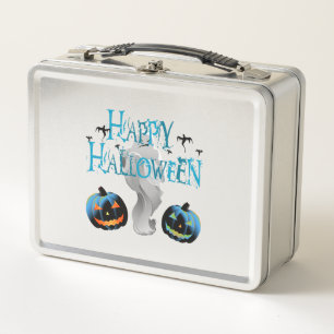 Happy Halloween Ghost -Halloween Costume Pumkin Metal Lunch Box