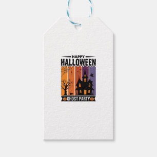 Happy Halloween Ghost Party Haunted House Shirt De Gift Tags