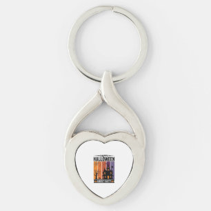 Happy Halloween Ghost Party Haunted House Shirt De Keychain