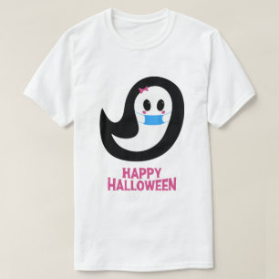 Happy Halloween Ghost Wearing A Mask T-Shirt