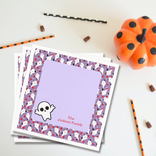 Happy Halloween Ghouls Hunting Party Customize Napkin