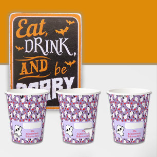 Happy Halloween Ghouls Hunting Party Customize Paper Cups