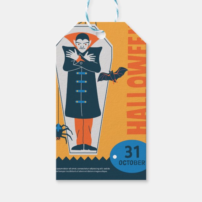  Happy Halloween Gift Tags (Front)