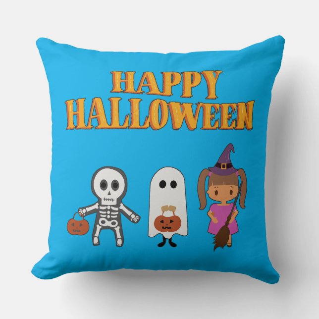 Happy Halloween gift Throw Pillow (Front)