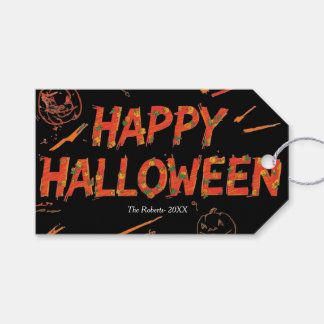 Happy Halloween GiftTag, Minimalist halloween Gift Tags